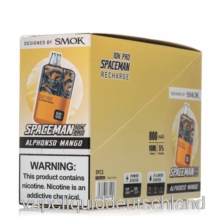 Spaceman 10K Pro Einweg (5er-Pack) Vape Deutschland